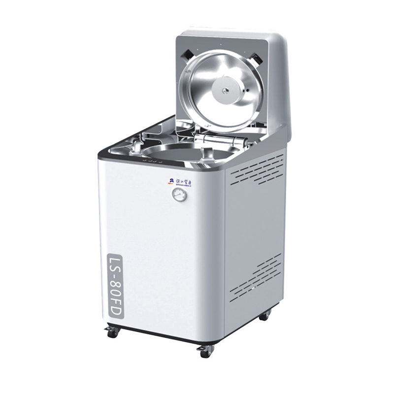 Sterilizzatore a vapore verticale di flip-top automatico